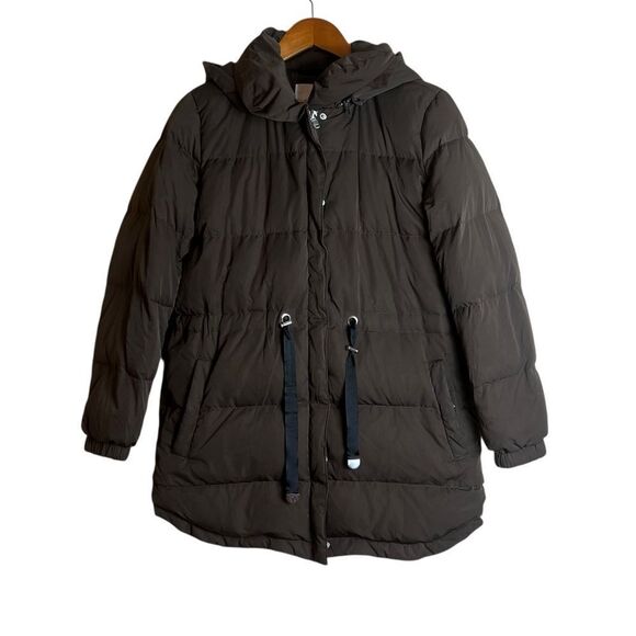 Mango casual brown puff coat. Size small - Picture 1 of 10
